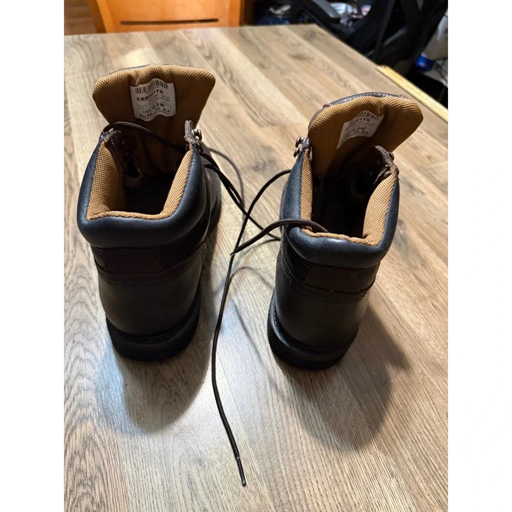 Schmidt Workwear Boots Mens Size 10.5 W Brown Leather Waterproof CES001TS